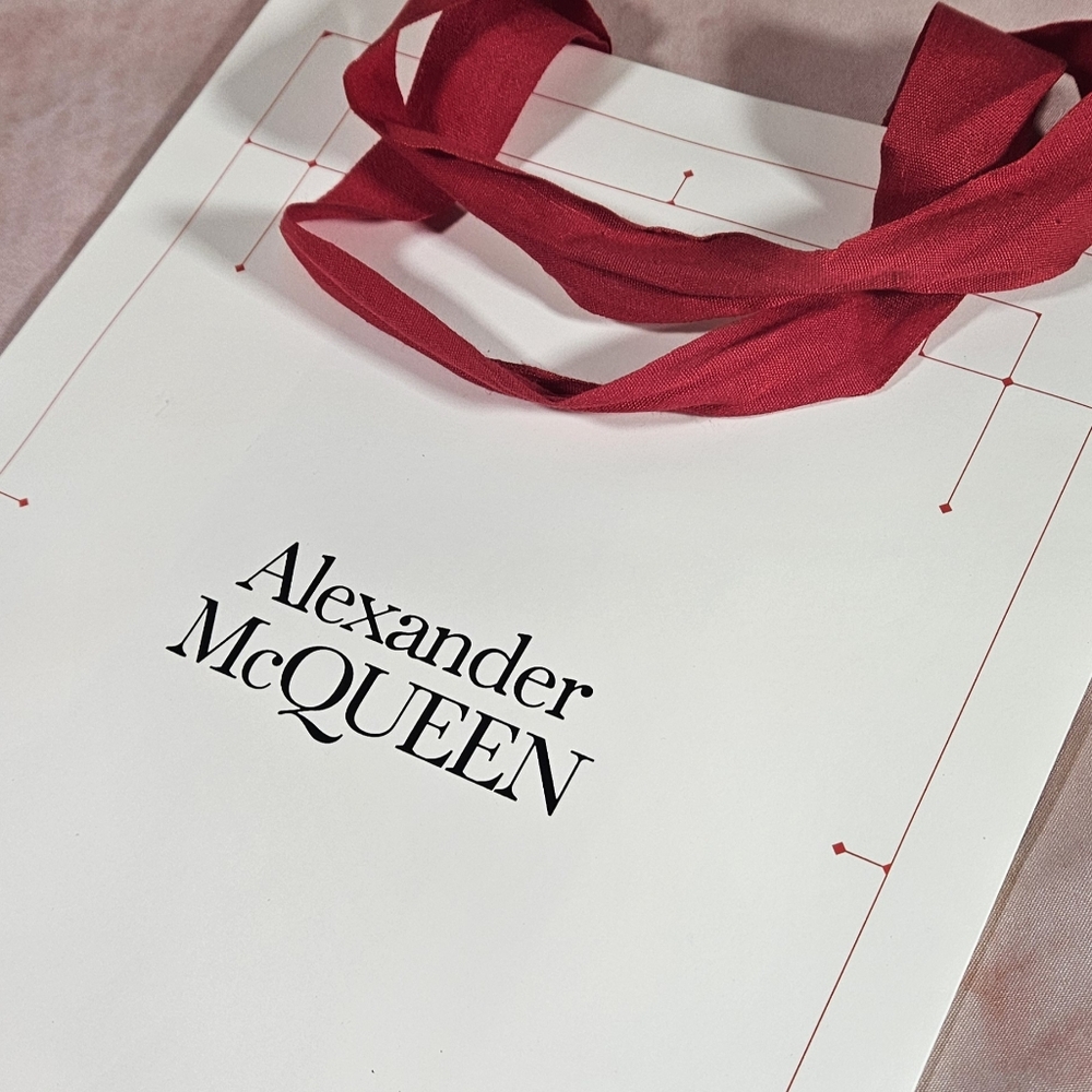 Alexander McQueen ❤️ Red and White Shopping Bag🤍